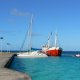 76- Imagine a quai a cote de la goelette, le cargo ravitailleur 